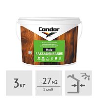 Краска для деревянных фасадов Condor Holz Fassadenfarbe, 3 кг