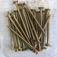 Шуруп универсальный желтый 5.0 х 70 мм МАМОНТ (25 шт.)