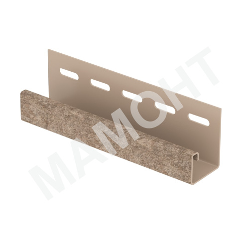 J-планка Ю-Пласт 3 м, Сланец Бурый