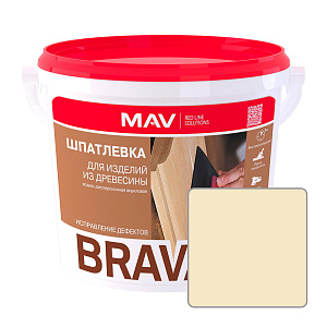 Шпатлевка акриловая MAV BRAVA ACRYL PROFI-1, ель, 1 л (1,3 кг)