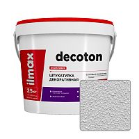 Штукатурка декоративная акриловая ilmax decoton 0,5 мм, белая (база под колеровку), 25 кг