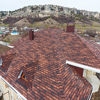 Гибкая черепица Docke PIE PREMIUM Женева кофе, 3,1 м2