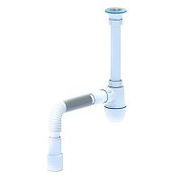 Сифон для умывальника бутылочный 1 1/4" х 40/50 (нержавеющий выпуск) С1015 АНИ Пласт