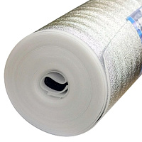 Подложка 3 мм Порилекс Мегафол фольга НПЭ ЛП тип А, 100 см x 25 м (25 м.кв.)