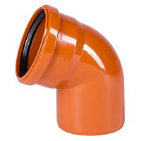 Отвод 67° ПВХ для наружной канализации KGB