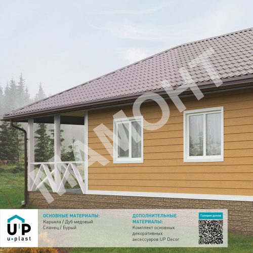 Фасадная панель Ю-Пласт Hokla S-Lock КАРЬЯЛА Дуб медовый - Фото 3