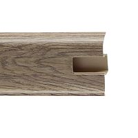 Плинтус ПВХ с кабель-каналом WIMAR 856 Дуб Элит