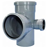 Крестовина угловая 87° ПП для внутренней канализации правая HTEDR