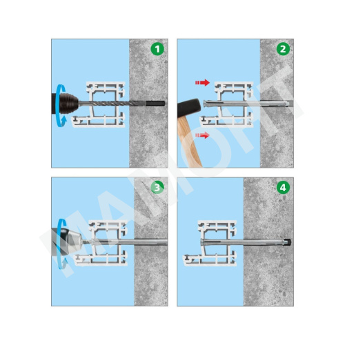 Дюбель рамный металлический (анкер) MFA 10 x 182 мм ЕКТ (C71203)