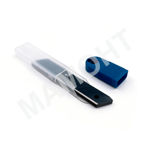 Лезвия сменные для ножа, черная сталь, 18 мм МАМОНТ (INS-MMNT-1086)