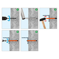 Дюбель рамный с шурупом потай RD-X 10 x 100 мм нейлон ЕКТ (VZ011933)