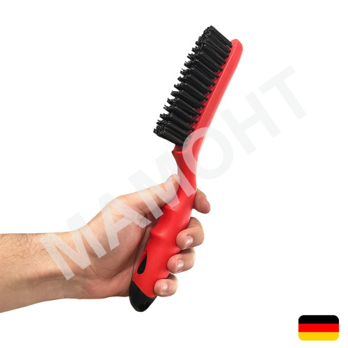 Проволочная щетка для удаления ржавчины и загрязнений 4-х рядная МАМОНТ