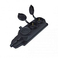 Колодка удлинителя 3-гнездная каучуковая с заземлением AY-KA (55 300 00)