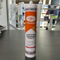 Силиконовый герметик Тайфун санитарный (203) стальной, 280 мл
