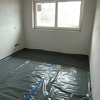 Пленка под стяжку черная (вторичная) 200 мкм (1 пог.м. = 3 м2)