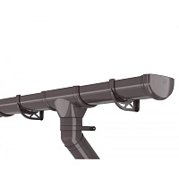 Воронка желоба Технониколь ОПТИМА 120 мм / 80 мм, темно-коричневый