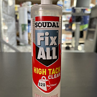Клей-герметик гибридный Soudal Fix All Hight Tack прозрачный, 290 мл