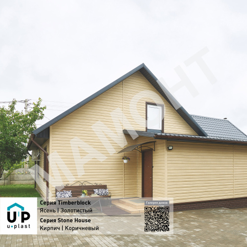 Сайдинг виниловый Ю-Пласт Timberblock ЯСЕНЬ Золотистый - Фото 3