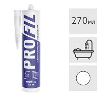Силиконовый герметик Soudal Profil санитарный белый, 270 мл