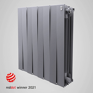 Радиатор биметаллический Royal Thermo PianoForte 500 Silver Satin (серебристый)