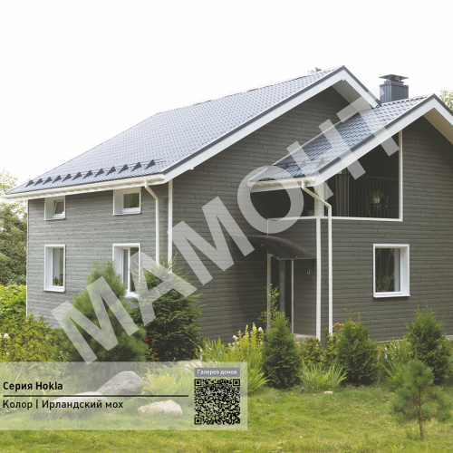 Фасадная панель Ю-Пласт Hokla КОЛОР Ирландский мох - Фото 2