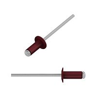 Заклепка вытяжная 3.2 x 8 мм RAL 3005 (винно-красный) 50 шт. STARFIX (SMZ1-83225-50)