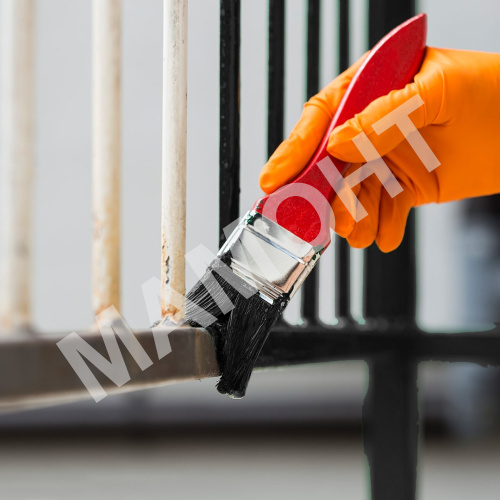 Грунт-эмаль по ржавчине MAV BELAKOR 15 черная матовая - Фото 2