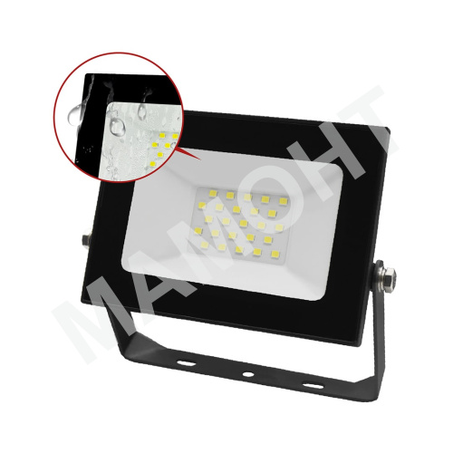 Прожектор светодиодный СДО-7 30Вт черный IN HOME