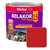 Грунт-эмаль по ржавчине MAV BELAKOR 15 красная матовая