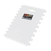 Шпатель плиточника пластиковый 180*135 мм 4-сторонний DECOR