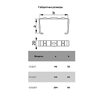 Держатель плоских каналов ERA