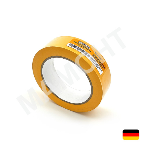 Лента малярная ПВХ желтая рифленая 30 мм х 30 м, UV14 МАМОНТ