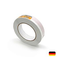 Лента клейкая двухсторонняя красная с не липким краем на верхней стороне, 25 мм х 25 м МАМОНТ