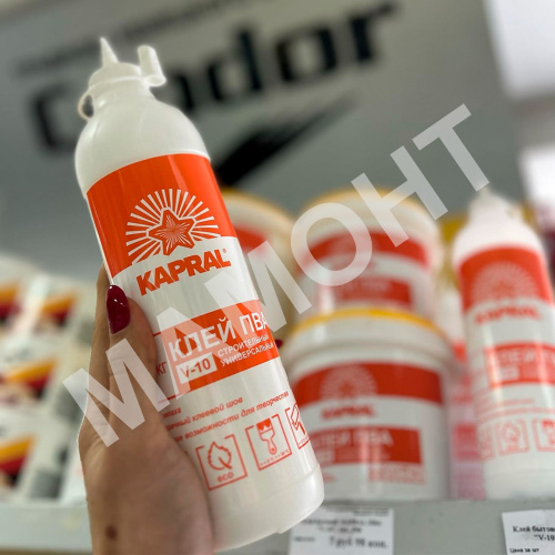 Клей ПВА строительный Kapral V-10, 0,5 кг - Фото 2