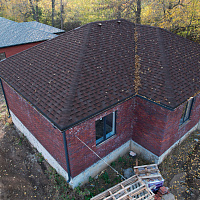 Ламинированная гибкая черепица Docke PIE DRAGON STANDARD темно-коричневый, 2,38 м2