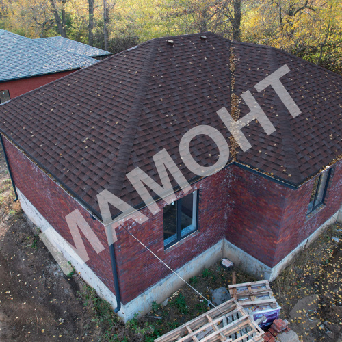 Ламинированная гибкая черепица Docke PIE DRAGON STANDARD темно-коричневый, 2,38 м2