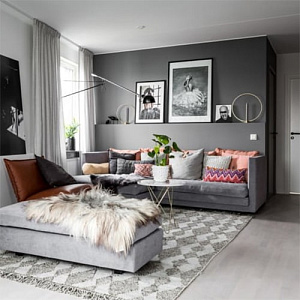 Краска Dufa TREND FARBE URBAN GREY серая (RAL 7037), 2,5 л