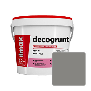 Грунт-контакт с кварцевым заполнителем ilmax decogrunt, 2964D, 20 кг