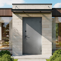 Дверь АРКТИК М Букле графит / Экошагрень белый (ПФ-039) Промет