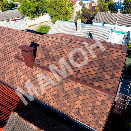 Гибкая черепица Docke PIE PREMIUM Шеффилд кофе, 3 м2