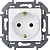 Розетка Legrand INSPIRIA с заземлением, белый - Превью