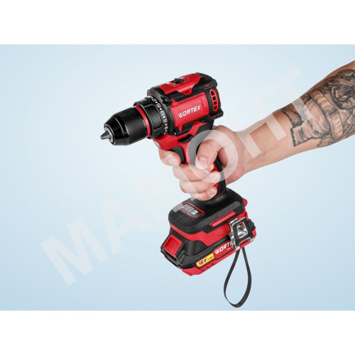 Аккумуляторная дрель-шуруповерт WORTEX BD 2025-1 DLi в чемодане