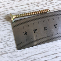 Шуруп универсальный желтый 4.0 х 40 мм МАМОНТ (50 шт.)