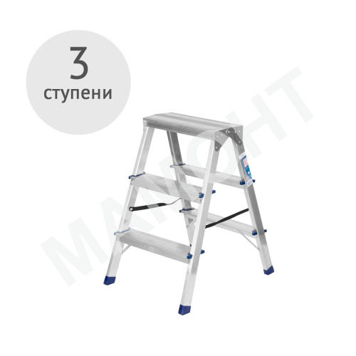 Лестница-стремянка двухсторонняя 3 ступени TARKO 04203
