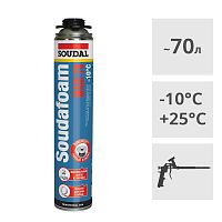 Монтажная пена Soudal Soudafoam Maxi 70 зимняя, 870 мл