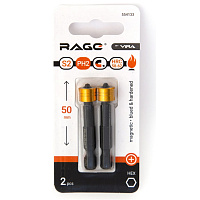 Биты крестообразные PH2 50мм магнитные с ограничителем (2шт.) VIRA RAGE (554133)