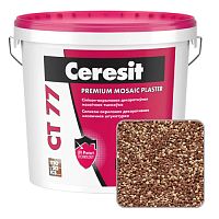 Штукатурка мозаичная силикон-акриловая Ceresit CT 77, SIERRA 5, 25 кг