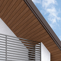 Софит без перфорации Ю-пласт PRO 3 м, Дуб золотой