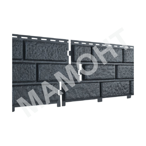 Фасадная панель Ю-Пласт Stone House КИРПИЧ Графитовый