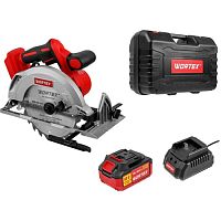 Аккумуляторная циркулярная пила WORTEX CCS 1819-1 в чемодане